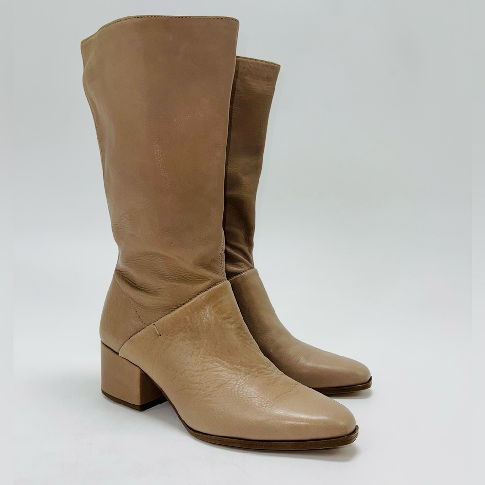 Franco Sarto tall Boots Beige a leather size 7.5
